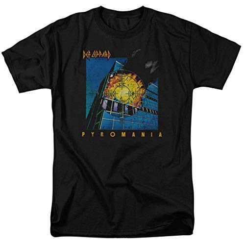 Def Leppard Pyromania Album Cover T Shirt  and  Stickers Large Black