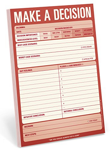Knock Knock Make a Decision Note Pad (12217)