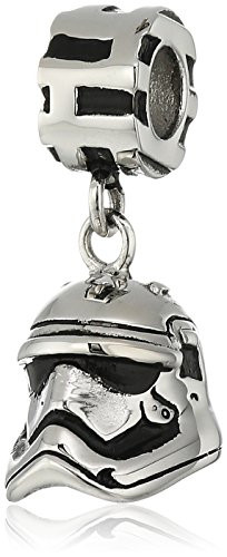 Star Wars Jewelry Episode 7 Stormtrooper Stainless Steel Dangle Bead Charm