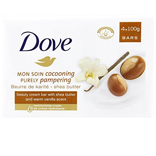 Dove Purely Pampering Shea Butter Beauty Bar White Vanilla 1 Count Pack Of 24
