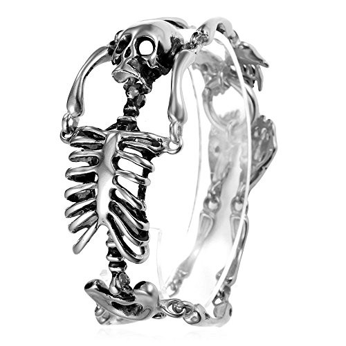 U7 Stainless Steel Mens Cool Skeleton Link Chain Bracelet - Gothic Punk Jewelry U7 Stainless Steel Mens Cool Skeleton Link Chain Bracelet - Gothic Punk Jewelry