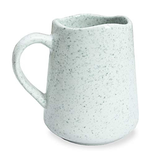 roro Cream White Ceramic Stoneware Speckled Spotted Coffee and Tea Mug 12 oz cup
