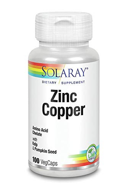 Zinc with Copper Solaray 100 VegCaps Zinc with Copper Solaray 100 VegCaps