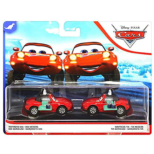 Disney Cars Waitress Mia and Tia Dinoco 400 Diecast Cars 155 Scale Disney Cars Waitress Mia and Tia Dinoco 400 Diecast Cars 155 Scale