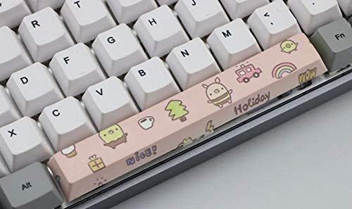 Mugen Custom Animal Holiday Cutesy Spacebar Keycaps for Cherry MX Switches - Fits Most Mechanical Gaming Keyboards - with Keycap Puller