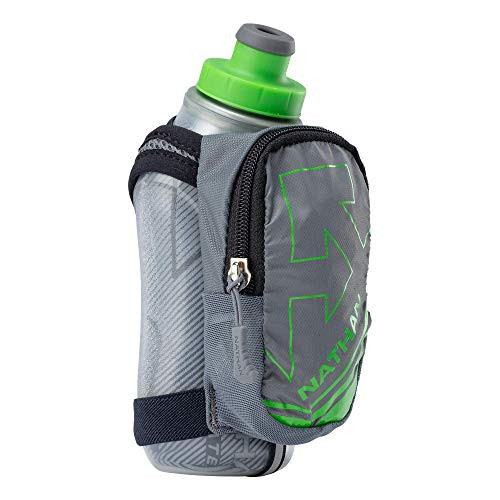 Nathan Insulated Handheld Flask_ SpeedShot-Plus_ Grip Free Running Bottle_