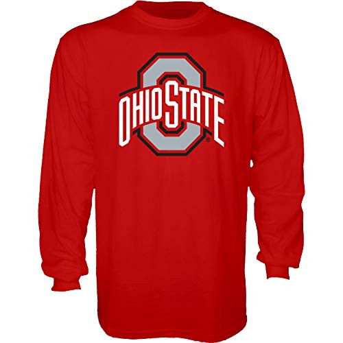 The Blue Brand NCAA Ohio State Buckeyes Mens Long Sleeve T Shirt Team Color Icon Ohio State Buckeyes Red X-Large The Blue Brand NCAA Ohio State Buckeyes Mens Long Sleeve T Shirt Team Color Icon Ohio State Buckeyes Red X-Large
