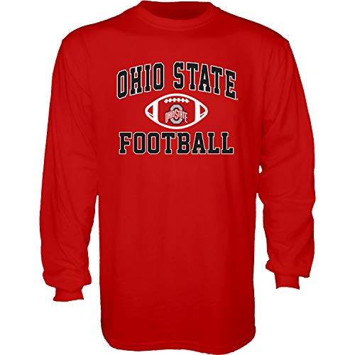 NCAA Ohio State Buckeyes Mens Long Sleeve T Shirt Team Color Football Ohio State Buckeyes Red XX-Large NCAA Ohio State Buckeyes Mens Long Sleeve T Shirt Team Color Football Ohio State Buckeyes Red XX-Large