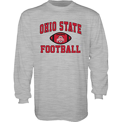 NCAA Ohio State Buckeyes Mens Long Sleeve T Shirt Gray Football Ohio State Buckeyes Gray Medium NCAA Ohio State Buckeyes Mens Long Sleeve T Shirt Gray Football Ohio State Buckeyes Gray Medium
