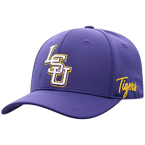 Top of the World Lsu Tigers Mens Phenom Memory Fit 1Fit Hat Team Color Icon One Fit