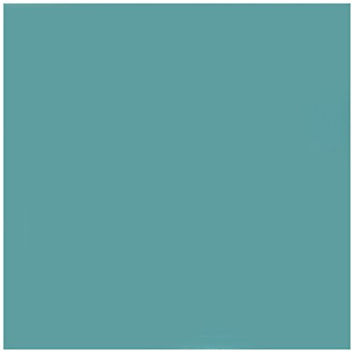 3dRose cst_159850_3 Plain Teal Blue Simple Modern Contemporary Solid One Single Color Turquoise Blue-Green Ceramic Tile Coasters (Set of 4)