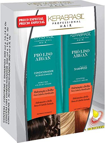 Kerabrasil Professional Hair Brazilian Keratin Shampoo  and  Conditioner Duo Argan Oil 300ml each