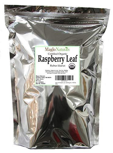 Organic Red Raspberry Leaf - Cut & Sifted Leaves - 16oz Resealable Bag (1lb) - 100% Raw