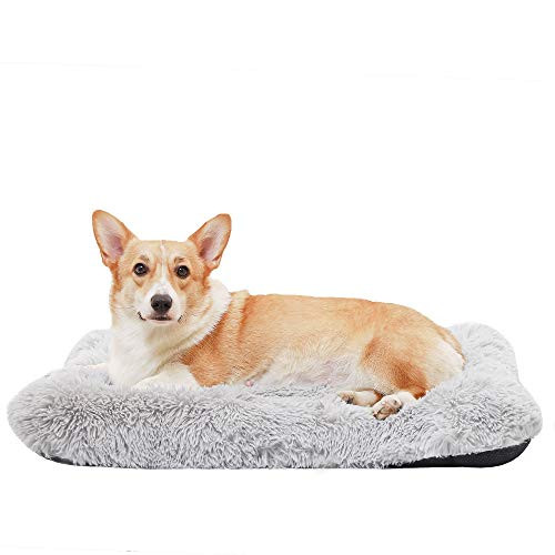 HACHIKITTY Calming Dog Bed Crate Pads Dog Crate Bed Medium Dogs Dog Crate Mats Machine Washable 30