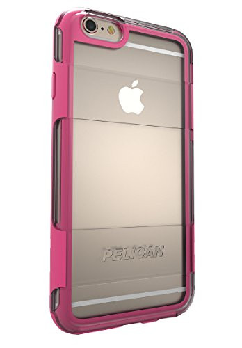 Pelican Cell Phone Case for Apple iPhone 6/6s Plus - Retail Packaging -  Clear/Pink