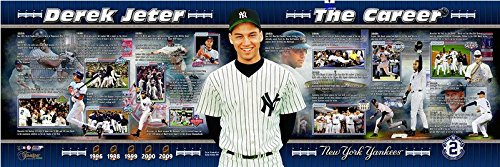 MLB Derek Jeter New York Yankees Career Panoramic Photo Size 12 x 36