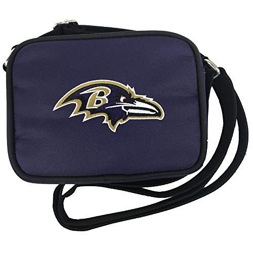 NFL Baltimore Ravens Fashion Style Crossbody Purse- Embroidered Logo NFL Baltimore Ravens Fashion Style Crossbody Purse- Embroidered Logo