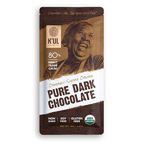 KUL Chocolate Bars Dark Chocolate 80 Cacao Pure Dark Chocolate Organic Paleo Vegan Gluten and Soy Free Fair Trade Craft Artisan Chocolate Non Gmo Bittersweet Bean-to-Bar Chocolate 4 Pack KUL Chocolate Bars Dark Chocolate 80 Cacao Pure Dark Chocolate Organic Paleo Vegan Gluten and Soy Free Fair Trade Craft Artisan Chocolate Non Gmo Bittersweet Bean-to-Bar Chocolate 4 Pack
