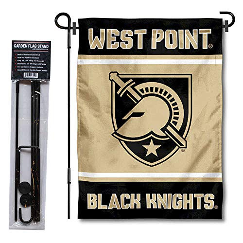 College Flags and Banners Co_ Army Black Knights Garden Flag with Stand Holder College Flags and Banners Co_ Army Black Knights Garden Flag with Stand Holder