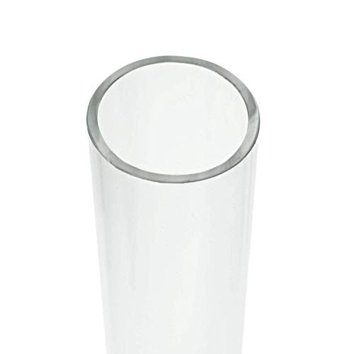 Source One Polycarbonate Lexan Unbreakable Round Clear Tube 12 1  and  1 12 Inch Diameter 1 12 Inch Diameter 12 Inch Long