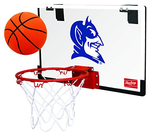 Rawlings NCAA Game On Polycarbonate PC Mini Basketball Hoop Set Duke Blue Devils