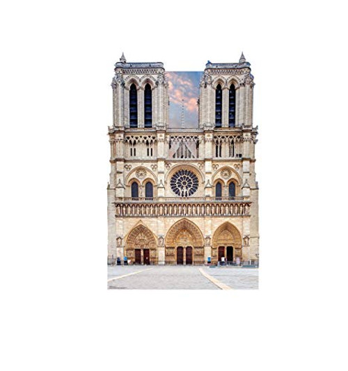 Advanced Graphics Notre Dame Life Size Cardboard Cutout Standup - Paris Party Theme