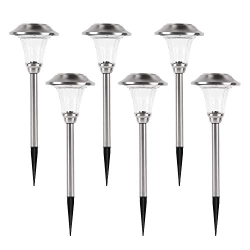 HECARIM Solar Lights Outdoor 6 Pack Solar Pathway Lights Solar Powered Garden Lights Waterproof LED Solar Landscape Lights for Walkway Pathway Lawn Yard and Driveway HECARIM Solar Lights Outdoor 6 Pack Solar Pathway Lights Solar Powered Garden Lights Waterproof LED Solar Landscape Lights for Walkway Pathway Lawn Yard and Driveway