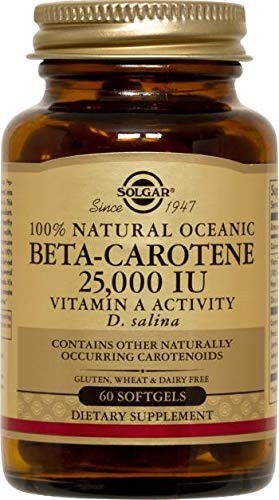 Solgar - Oceanic Beta Carotene 25,000 IU, 60 Softgels