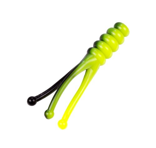Strike King Lures Mr_ Crappie Joker Soft Bait Lure_ 2 inch  Length_ Tuxedo Black_Chartreuse_ Package of 15