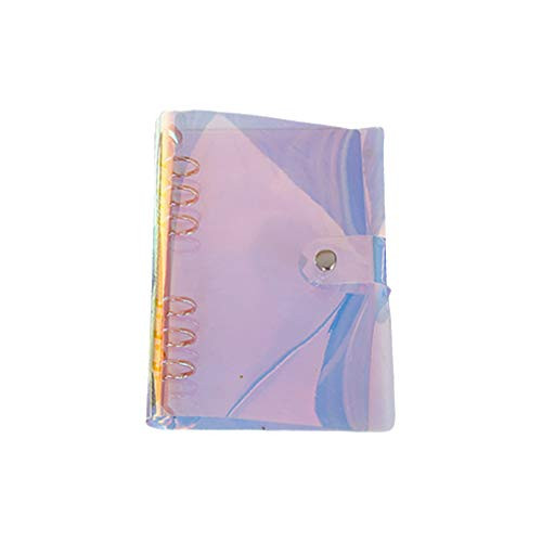 STOBOK PVC Notebook Cover Transparent Soft Six Holes Notebook Case Binder Cover for Ring_Bound Planner Pages A6