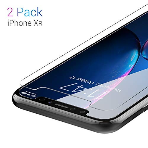 HD Clear Tempered Glass Screen Protector for iPhone 8 Plus 7 Plus Glass Screen Protector for iPhone XR Edge Tempered Glass Compatible for iPhone XR  6