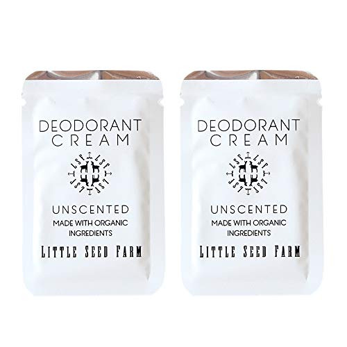 Little Seed Farm _ Deodorant Cream Samples_ 2 Pack _ Unscented