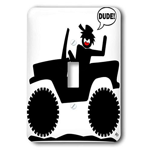 3dRose lsp_14747_1 Car Dude Image 1 Single Toggle Switch
