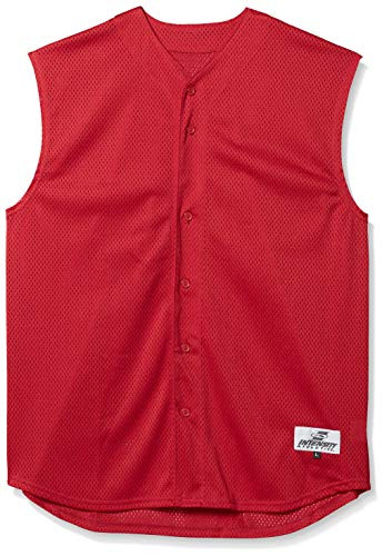 Intensity Mens Offshade Pro Mesh Sleeveless Baseball Top_ Cardinal_ 3X_Large