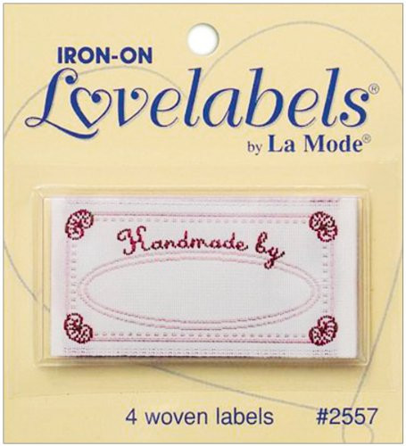 jbr2000016 LoveLabels 4pkg Inch Handmade By Inch