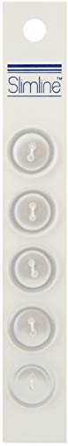BERWICK OFFRAY Buttons Slimline_ Pearl 2_Hole 34 inch  5Pkg