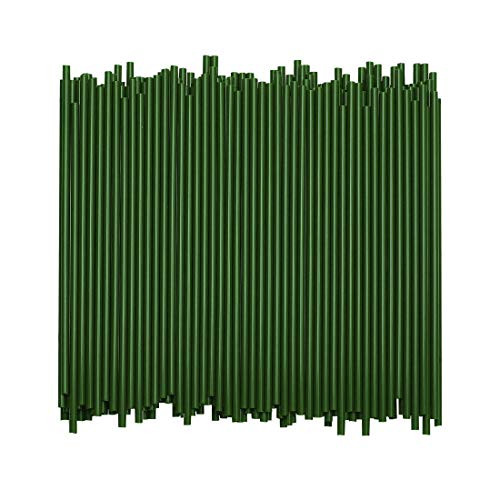 Disposable Plastic Coffee Stirrer Straw _ 5 Inch Sip Stir Stick  Green_ 1000