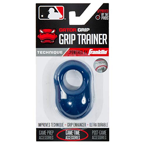 Franklin Sports Baseball Bat Swing Trainer _ Gator Grip Grip Trainer _ Baseball and Softball Hitting Aid _ Knuckle Aligner and Swing Trainer _ Navy Franklin Sports Baseball Bat Swing Trainer _ Gator Grip Grip Trainer _ Baseball and Softball Hitting Aid _ Knuckle Aligner and Swing Trainer _ Navy