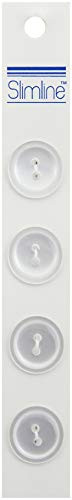 BERWICK OFFRAY Buttons Slimline_ Pearl 2_Hole 34 inch  4Pkg