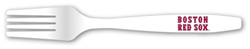 MLB Boston Red Sox Disposable Plastic Forks_ Pack of 20