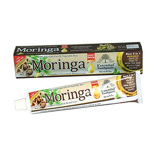 Moringa Essential Toothpaste 100 percent  Fluoride Free _ 200 g