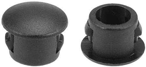 VictorsHome Hole Plugs Plastic 6mm  14 inch   Fit for 5_5_6mm Diameter Locking Hole Tube Flush Type Panel Plugs Fastener Cover for Kitchen Cabinet Furnitu