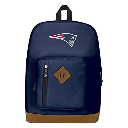 Officially Licensed NFL New England Patriots  inch Playbook inch  Backpack_ Blue_ 18 inch  x 5 inch  x 13 inch