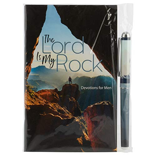 Christian Tools Affirmation Gift Set_The Lord is My Rock Devotion Book  and  Pen  Psalm 182