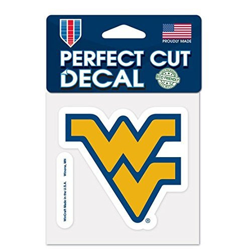 Patch Collection West Virginia Mountaineers Logo Perfect Cut Decal 4 inch  x 4 inch   Colored