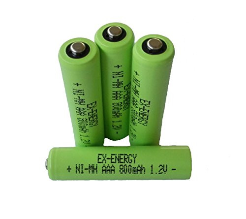 EX_ENERGY AAA 1_2V 800mAh LSD Button top NiMH Rechargeable Batteries 4 Pack