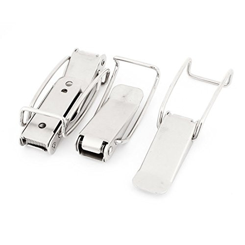 Uxcell 4.7-Inch Long Spring Loaded Toggle Latch Catch for Toolbox, 4-Piece