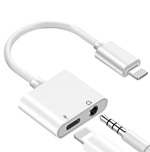 Apple MFi Certified iPhone Headphone Adapter_ 2 in 1 Lightning to 3_5mm Headphone Audio plus Charger Splitter Compatible With iPhone 1212 Pro11XSXR Apple MFi Certified iPhone Headphone Adapter_ 2 in 1 Lightning to 3_5mm Headphone Audio plus Charger Splitter Compatible With iPhone 1212 Pro11XSXR