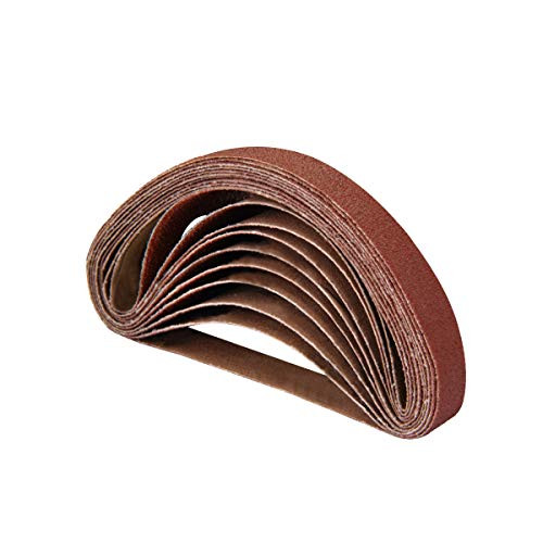 POWERTEC 401808 12_Inch x 18_Inch 80 Grit Aluminum Oxide Sanding Belt_ 20_Pack