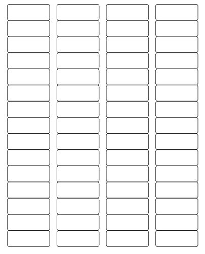 Digiorange Return Address Labels, 0.66 x 1.75 Inches, White, 100 Sheets (6000 Labels)